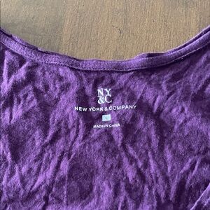 New York & Company Rich Purple tank top